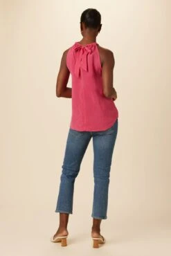 Hayden Cottonseed Cupro Blouse - Stargazer -AGOLDE Style 0046 Hayden Stargazer 3