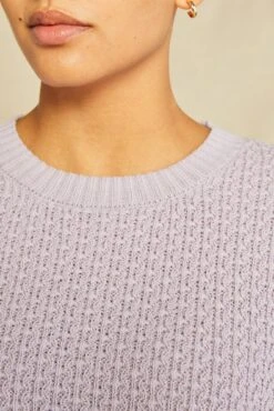Nella Organic Cotton Sweater - Lavender -AGOLDE Style 0144 Nella Lavender 2673 web 71d8f750 09e6 4a5a a676 d5adf3bd769d