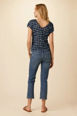 Laurie Silken Modal Tee - Squared Up Black -AGOLDE Style 0204 Laurie Squared Up Black 3