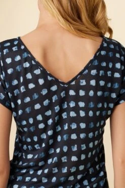 Laurie Silken Modal Tee - Squared Up Black -AGOLDE Style 0204 Laurie Squared Up Black 4