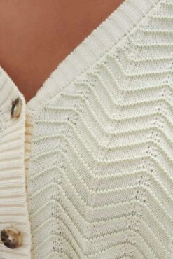 Karina Organic Cotton Cardigan - Mint Ivory - ReAmour -AGOLDE Style 0213 Karina Mint Ivory 1248 web 90d9d0a5 81cf 41f2 91b4 490735228444