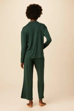 Phillipa Dream Knit Pajama Top - Darkest Spruce -AGOLDE Style 0235 Philipa Darkest Spruce1 3
