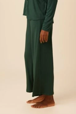 Lark Dream Knit Pajama Pants - Darkest Spruce -AGOLDE Style 0236 Lark Darkest Spruce1 2