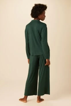 Lark Dream Knit Pajama Pants - Darkest Spruce -AGOLDE Style 0236 Lark Darkest Spruce1 3
