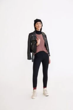 Magda Dream Rib Leggings -AGOLDE Style 0260 Magda Dream Rib Black 1750 web