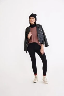 Magda Dream Rib Leggings -AGOLDE Style 0260 Magda Dream Rib Black 1752 web