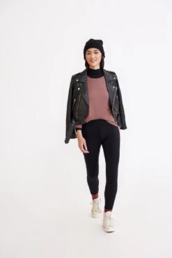 Magda Dream Rib Leggings -AGOLDE Style 0260 Magda Dream Rib Black 1763 web