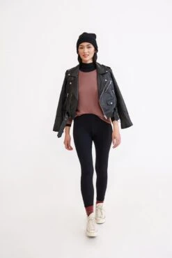 Magda Dream Rib Leggings -AGOLDE Style 0260 Magda Dream Rib Black 1766 web