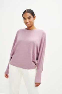 Dominique Reverie Terry Sweatshirt - Lavender - ReAmour