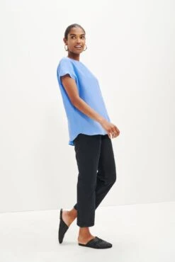 Delilah Cupro Top - Sky -AGOLDE Style 0273 Delilah Sky 1121 Web 60aafb5c ed4f 4f6d b63d cc5e6ac51456