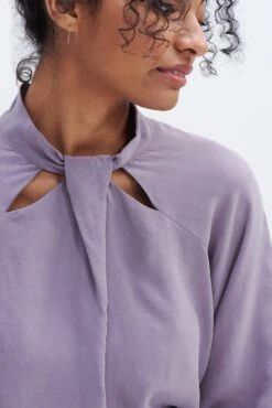 Papillon 3/4 Sleeve Blouse - Lilac -AGOLDE Style 0307 3Q Slv Papillon Lilac 4846 web 6b8fe4ab ae08 42f7 8952 eb386854f861