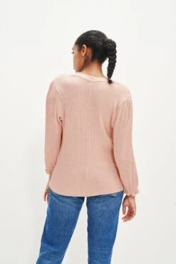 Gisele Paris Rib Sweatshirt - Rose -AGOLDE Style 0308 Gisele Sweatshirt Paris Rib Rose 0674 web 058ee2c2 b147 4efe 8a7e 8785e79aeceb