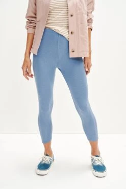 Magda Cropped Dream Rib Leggings - Horizon
