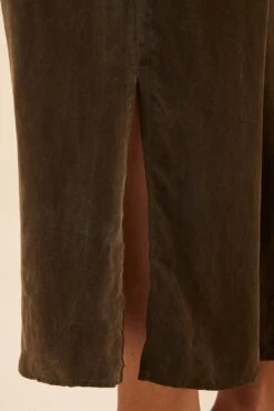 Sol Cottonseed Cupro Pant - Olive - ReAmour -AGOLDE Style 0353 Sol Pant Olive 6 ae8c1d38 8298 43b2 a21a 4d089e729cb2