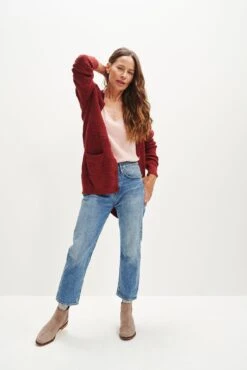 Esme Organic Cotton Cardigan - ReAmour -AGOLDE Style 0373 Esme Cardigan Sumac 0361 web 40fe47ee 418f 4433 8d28 9c62d5773175