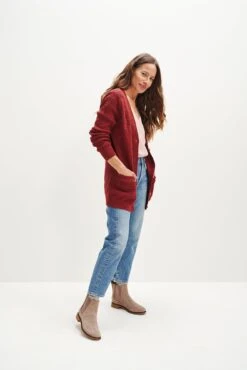 Esme Organic Cotton Cardigan - ReAmour -AGOLDE Style 0373 Esme Cardigan Sumac 0376 web 1ff6341a b68c 4b29 b59a 764e1b7a0d29