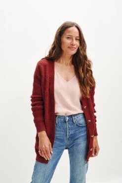 Esme Organic Cotton Cardigan - ReAmour -AGOLDE Style 0373 Esme Cardigan Sumac 0386 web e21549dc c0d9 4b1e a2c8 f34502c7ec09