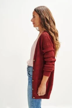 Esme Organic Cotton Cardigan - ReAmour -AGOLDE Style 0373 Esme Cardigan Sumac 0397 web 4a3066c4 c13b 43b6 8866 3148b393aae2