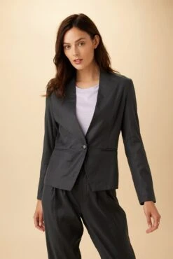 Meredith Femme Fête Blazer - Pewter -AGOLDE Style 03 7930 Meredith Pewter 5