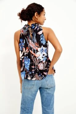 Keke Washable Silk Blouse - Saint Barts Black Floral -AGOLDE Style 0455 Keke Saint Barts Print Black 0074 web c5129b7d 82eb 4b8e 8613 9abdd043ce9f
