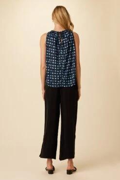 Floret Silken Modal Tank - Squared Up Black -AGOLDE Style 0503 Floret Squared Up Black 3