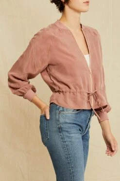 Roux Mixed Cupro Jacket - Quartz -AGOLDE Style 0515 Roux Jacket Quartz 3999 web f16d06a7 2c03 4cf7 8be6 63adbc502295