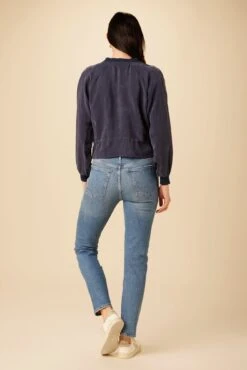 Roux Mixed Cupro Jacket - Ocean -AGOLDE Style 0515 Roux Ocean 3