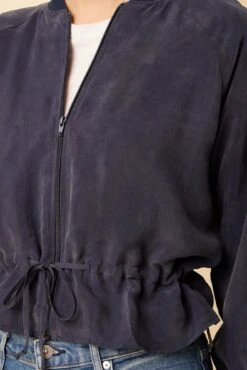 Roux Mixed Cupro Jacket - Ocean -AGOLDE Style 0515 Roux Ocean 4