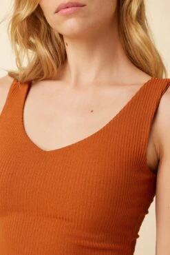 Rosa Paris Rib Tank - Umber -AGOLDE Style 0516 Rosa Umber 4 ec7e9937 2ceb 4915 97c8 5d1204dc1f93