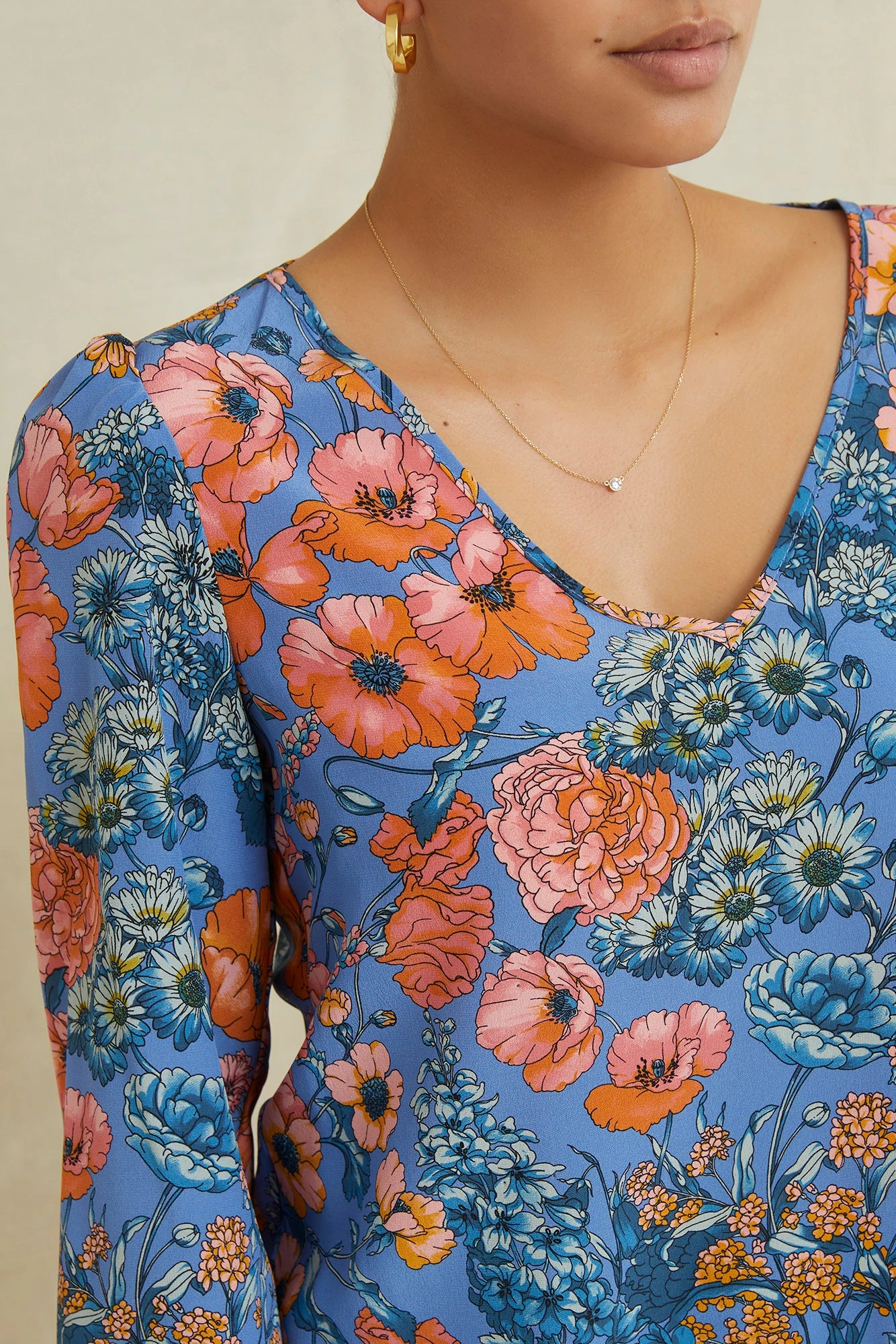 Leila Washable Silk Blouse - Mirabel 4 Leila Washable Silk Blouse - Mirabel - Image 4