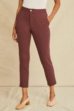 Graziella Ponte Twill Pants - Mocha