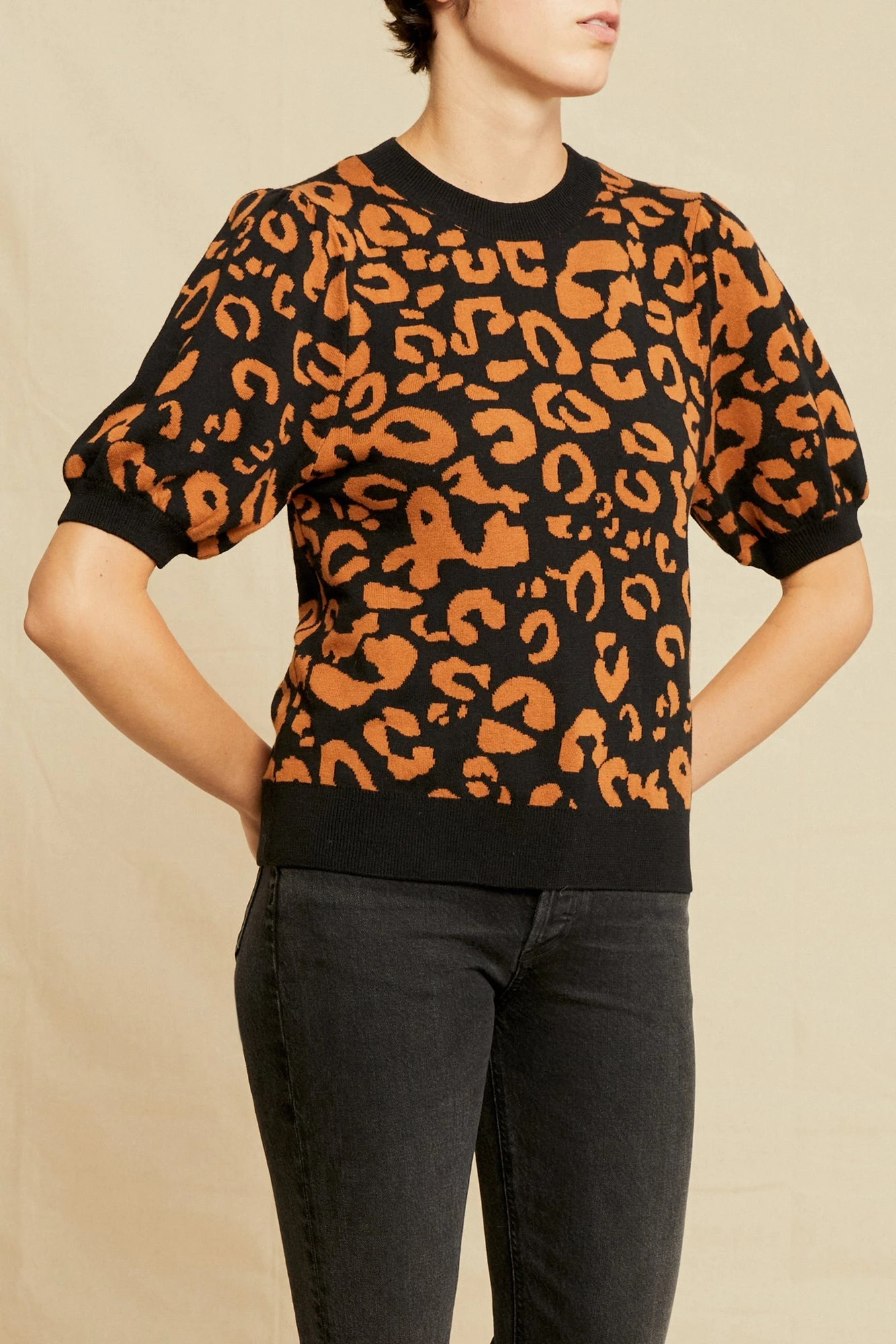 Genesis Sweater - Black And Rust 1 Genesis Sweater - Black And Rust