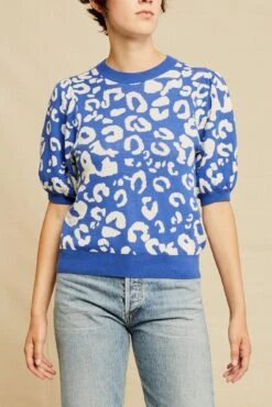 Genesis Sweater - Ivory And Blue