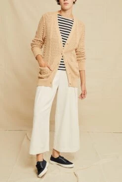 Minka Organic Cotton Cardigan - Tan - ReAmour
