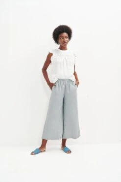 Salice Linen Pants - ReAmour -AGOLDE Style 0558 Salice Linen Eucalyptus 1258 web 88626c4b 9e06 417d ac49 f6d78d9a4873