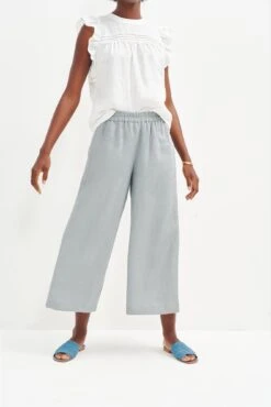 Salice Linen Pants - ReAmour -AGOLDE Style 0558 Salice Linen Eucalyptus 1285 web acba8a11 62af 4f2d bb47 62bab4858db7