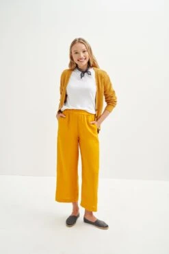 Salice Linen Pants - ReAmour -AGOLDE Style 0558 Salice Linen Sunflower 1950 web 1449ce69 ea81 453c 8355 90582efd6427