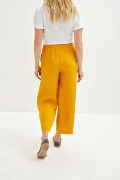 Salice Linen Pants - Sunflower -AGOLDE Style 0558 Salice Linen Sunflower 2017 web 08573de5 2afb 416b baa1 f780a6c2dabf