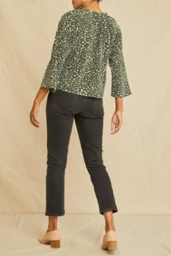 Isla Washable Silk Blouse - Rocher Dot -AGOLDE Style 0609 Isla Rocher Dot 4552 web ca717d98 2783 4b0b 92db 741b557bc984