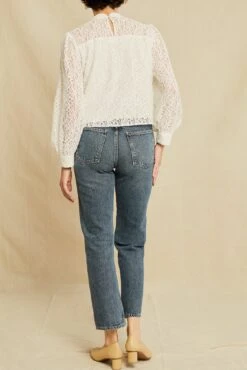 Mathea Upcycled Lace Top - Ivory -AGOLDE Style 0610 Mathea Ivory 1735 web 06982d98 addf 41ac 8c0b 2017a64fc8ab
