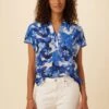 Renata Viscose Crepe Blouse - Cecily Floral