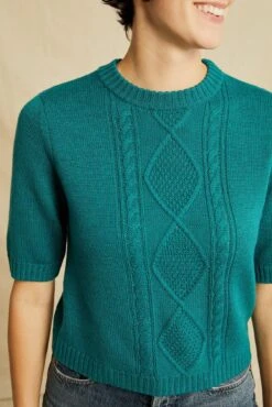 Jude Short Sleeve Wool Sweater - Jadeite - ReAmour -AGOLDE Style 0618 Jude Jade 3068 web 3639dff6 7a63 4417 9132 1ec35a350de0