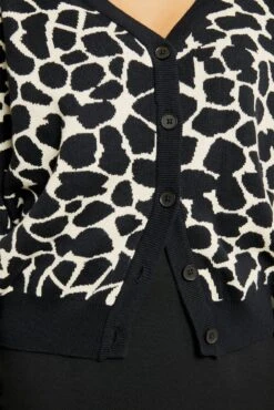 Tessa Organic Cotton Cardigan - Cobblestone Dot -AGOLDE Style 0619 Tessa Cobblestone Print 12708 web 9c76f598 297d 4905 90e3 63ba9c6f4c00