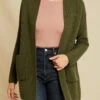 Zuma Wool Cardigan - Olive