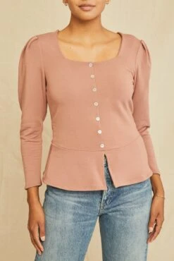 Fitz Luxe Fleece Top - Quartz