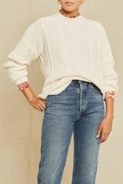 Demiah Organic Cotton Sweater - Ivory - ReAmour