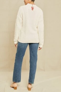 Demiah Organic Cotton Sweater - Ivory - ReAmour -AGOLDE Style 0652 Demiah Ivory 15268 web 00ade8f7 40ba 486f 8b3f d3d2b7f3ae58