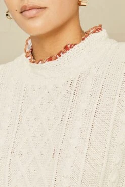 Demiah Organic Cotton Sweater - Ivory - ReAmour -AGOLDE Style 0652 Demiah Ivory 15312 web 80d06bad d022 4590 95e8 427fed5e6424