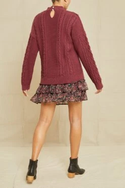 Demiah Organic Cotton Sweater - Zinfandel - ReAmour -AGOLDE Style 0652 Demiah Zinfandel 15437 web 29c7fa2b 660b 4b6e ad07 0f922fde0b5a