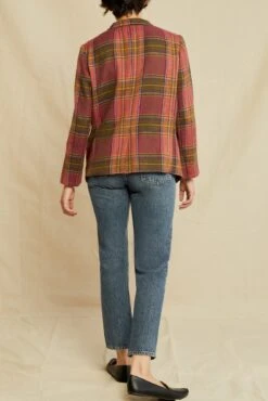 Pippa Wool Blazer - Pink Plaid -AGOLDE Style 0664 Pippa Pink Plaid 1184 web cab64b1d fa52 4299 a72e 7451ec0f5fab